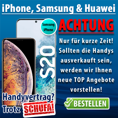 Handyvertrag ohne Schufa: iPhone14, Samsung, Huawei 100% Zusage?